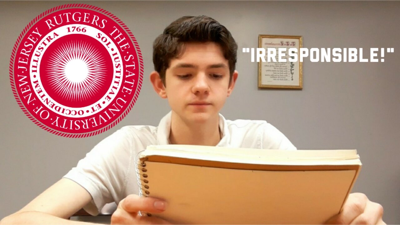 We're EMAILING the President of Rutgers University: CONFRONT & CONTACT