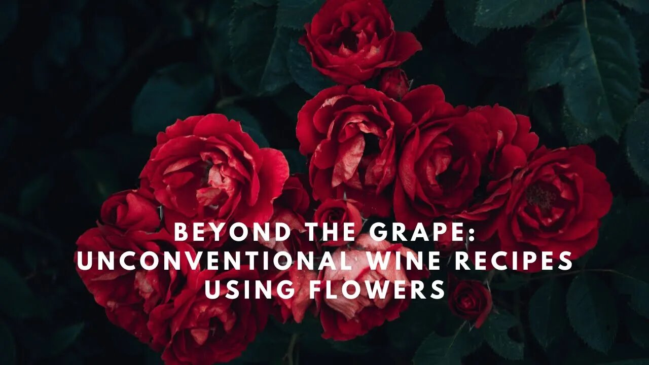 Beyond the Grape Unconventional Wine Recipes Using Flowers #wine