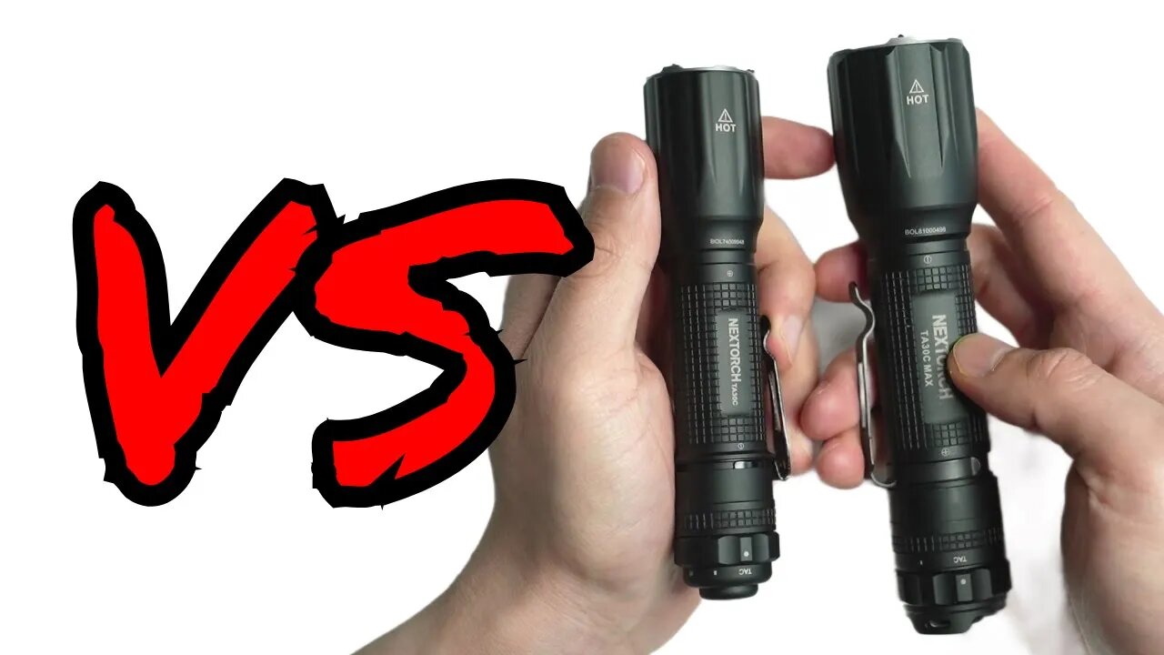 Nextorch TA30C vs. TA30C Max: Why I prefer smaller tactical lights...