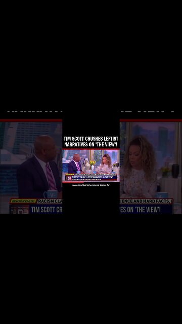 Tim Scott Crushes Leftist Narratives on 'The View'!