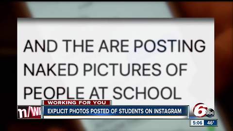 Explicit photos of Perry Township students posted on Instagram account