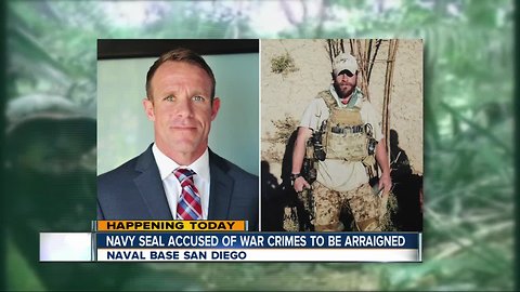 Navy SEAL accused of war crimes to be arraigned