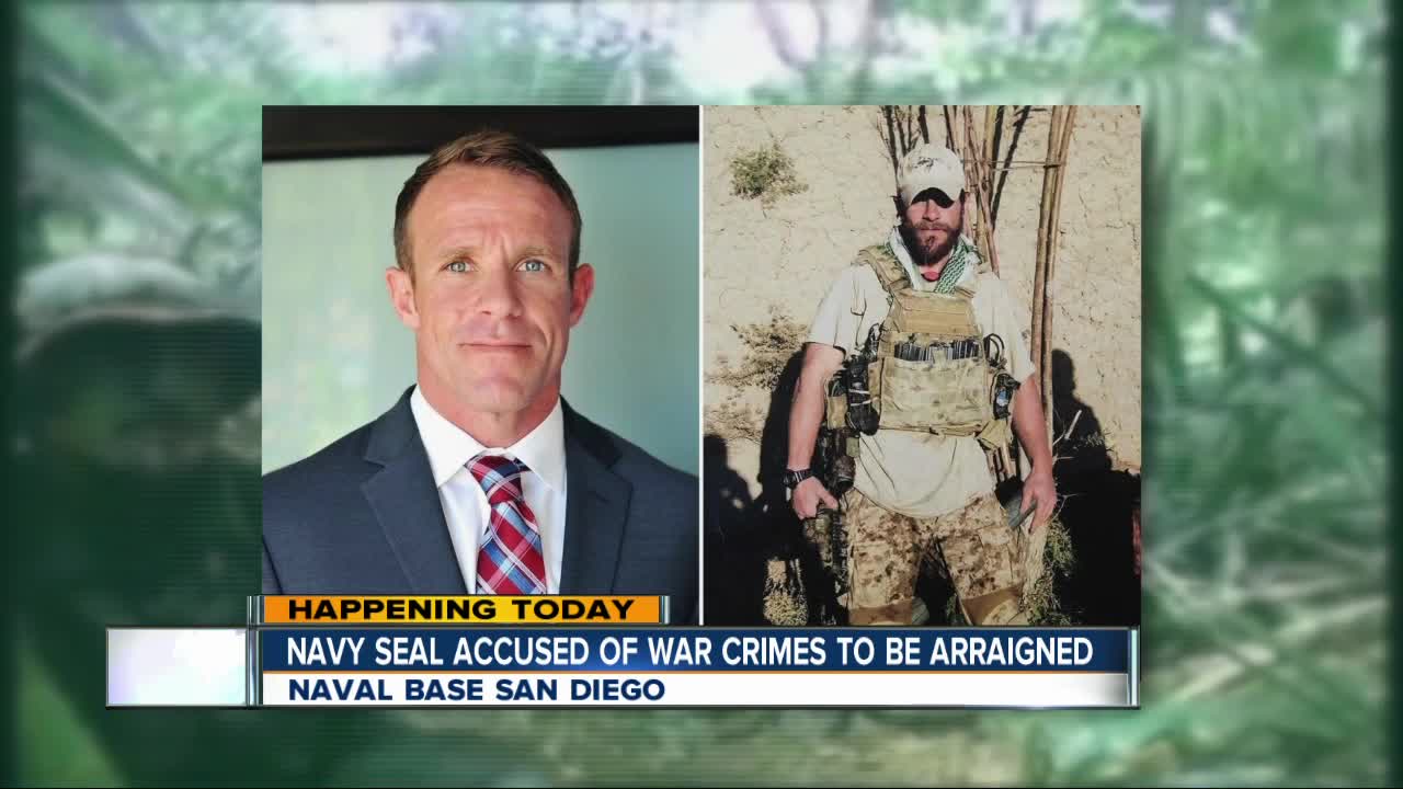 Navy SEAL accused of war crimes to be arraigned