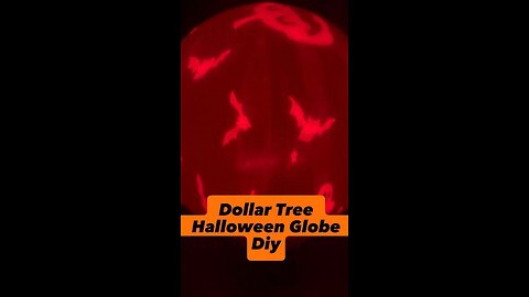Dollar tree Halloween globe DIY