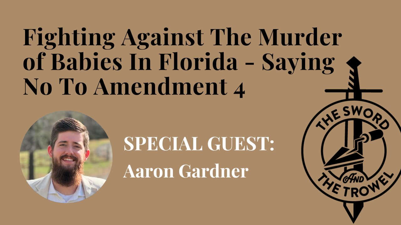 TS&TT: Fighting Against The Murder of Babies In Florida - Saying No To Amendment 4