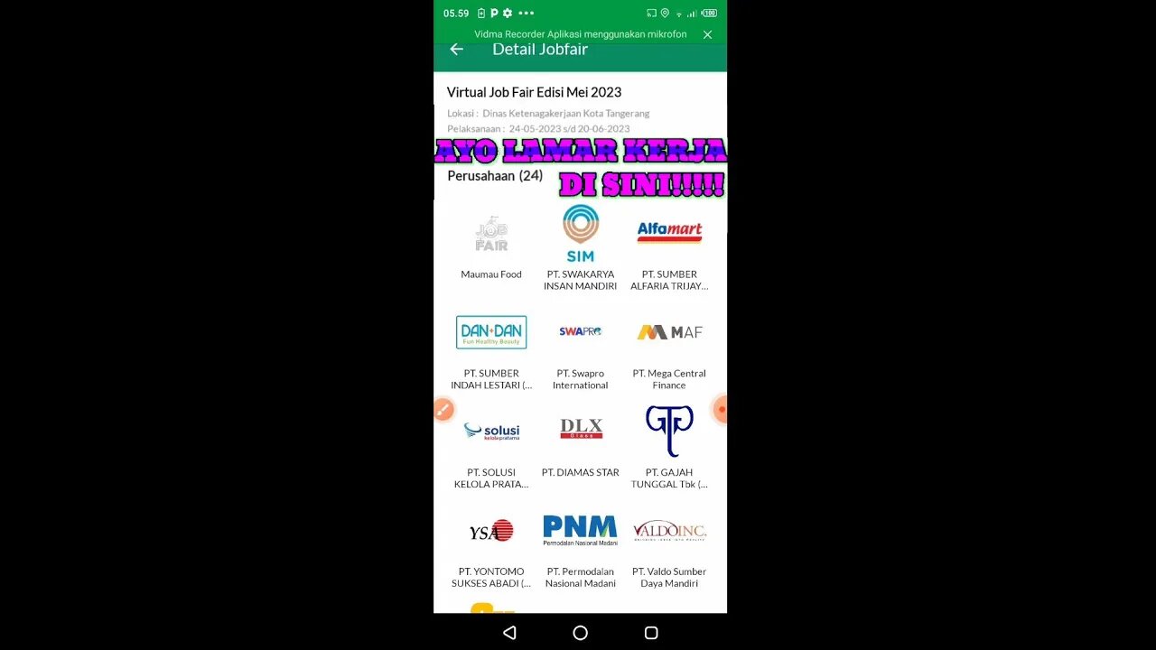 AYO KITA MELAMAR PEKERJAAN DI APLIKASI INI!!!!!
