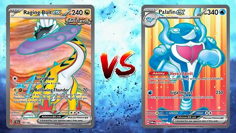 Pokemon TCG Live Raging Bolt EX Ogerpon EX VS Palafin EX!!