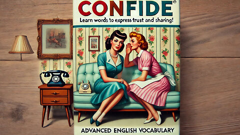 Vocabulary and Pronunciation "CONFIDE" Advanced English
