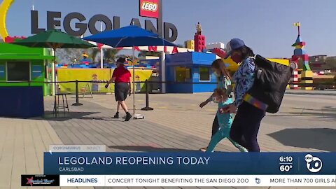 Legoland reopens April 1