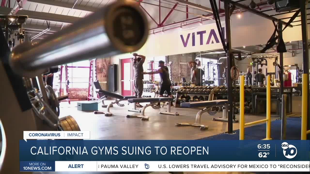 California gyms suing state over reopening guidelines