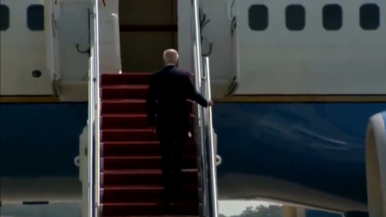 What Fell Out Of Biden's Pants As He Walked Up Air Force One Steps?