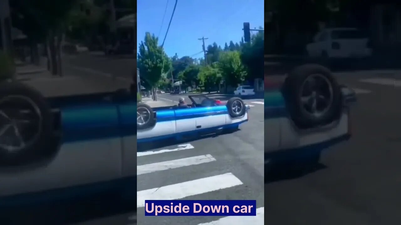 Satisfying Video , Upside Down car #shorts @GKM Creation