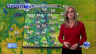 Saturday evening forecast
