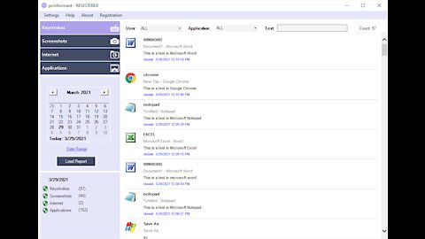 pcInformant - Computer Monitoring Software