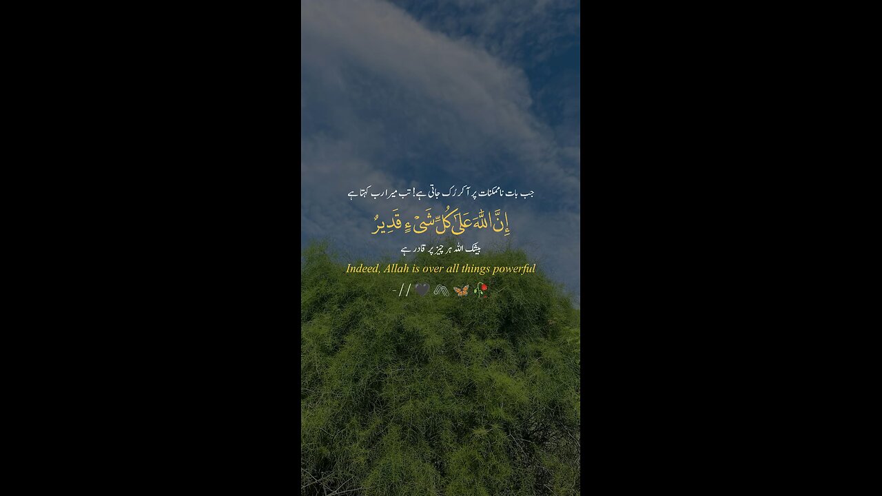 Jab Baat Na Mumkinat Par A Kar Rukti Hai Tu Mera Allah Kehta Hai #baat #mumkinat #allah