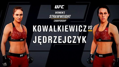 EA Sports UFC 3 Gamplay Joanna Jędrzejczyk vs Karolina Kowalkiewicz