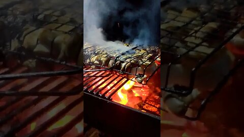 Grilling Mushrooms!🔥🍄🍄🍄 #bbq #grilling #mushrooms #fungi