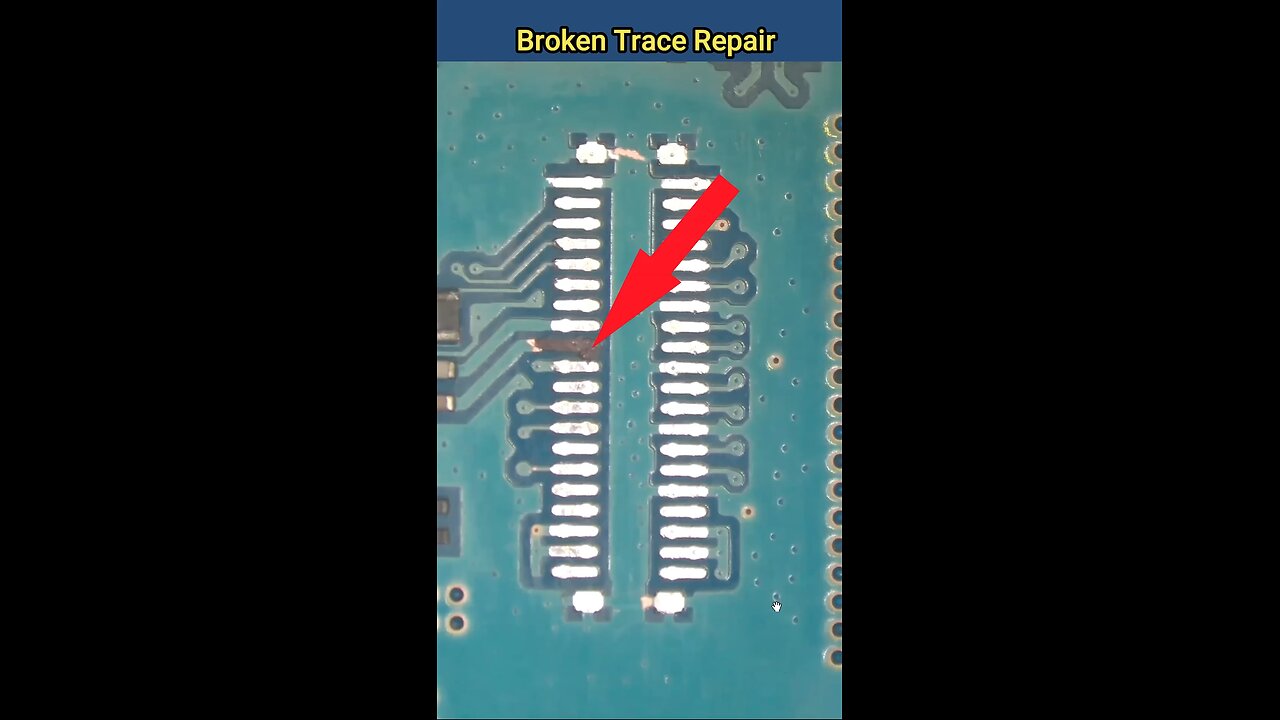 Broken Trace Repair #technology #mobilerepair