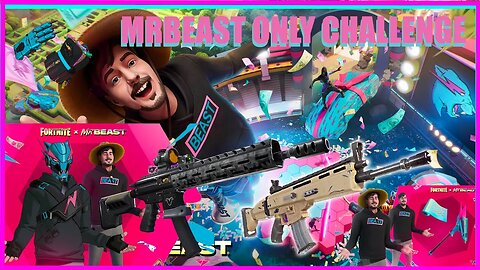 MrBeast Only Challenge Purple and Blue Only : Fortnite