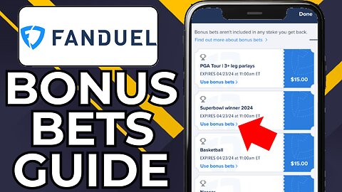 HOW TO USE BONUS BETS ON FANDUEL