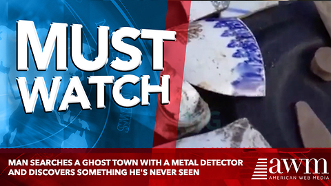 Man Searches A Ghost Town With A Metal Detector And Discovers Something He's Never Seen