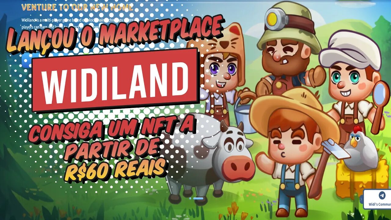 #Widiland Lançou o Marketplace, Consiga um NFT a partir de R$60 Reais