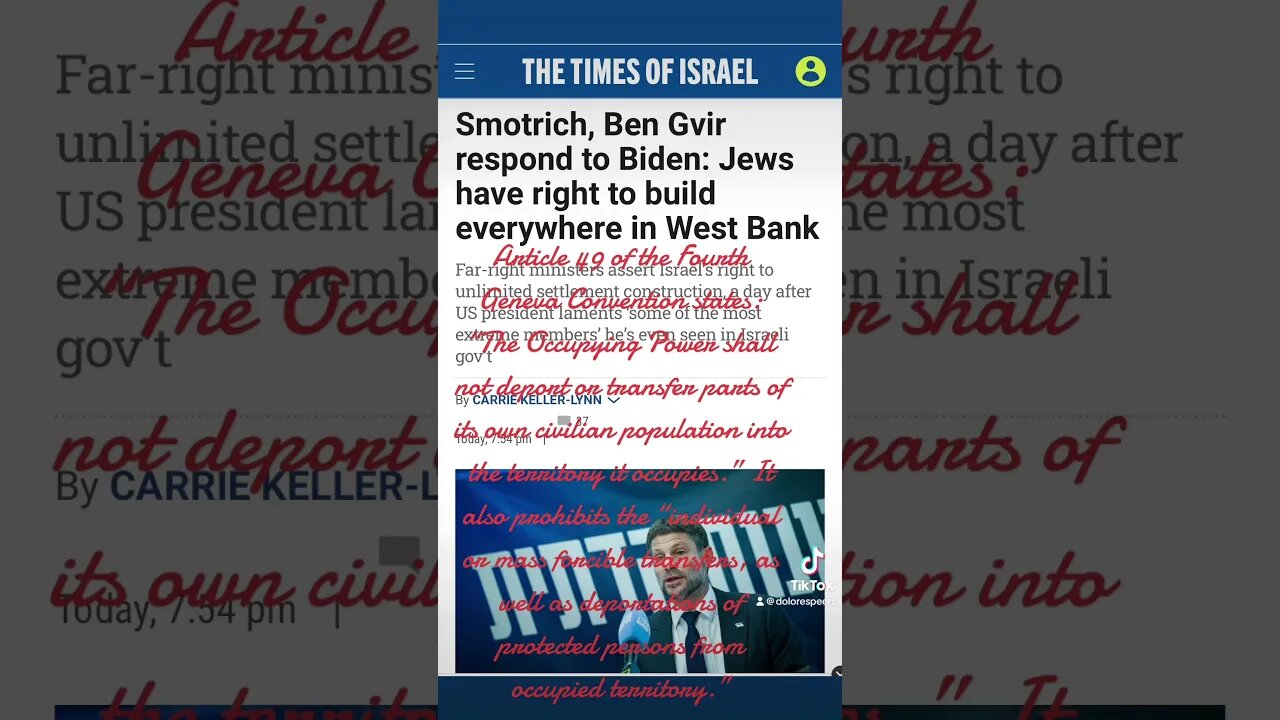 Why #Israel’s #Smotrich & #BenGvir Are Violating International Law. #USA