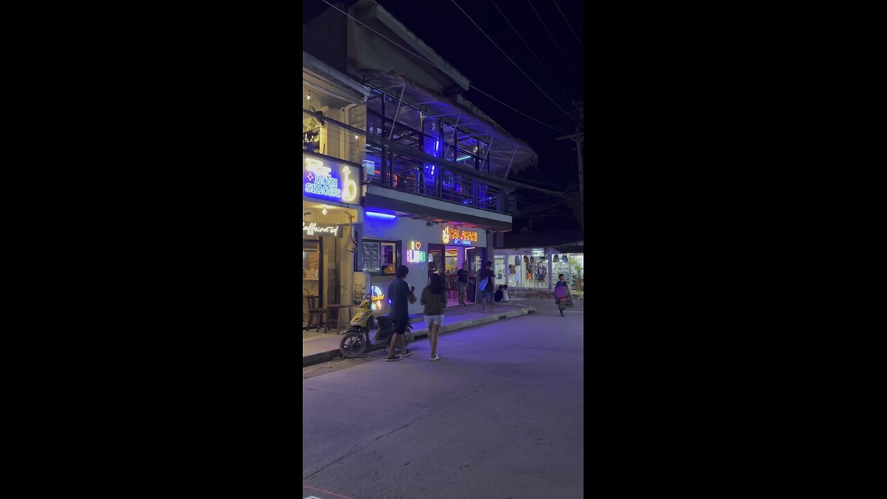 Night scene Elnido Philippines