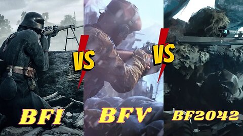 Battlefield I vs Battlefield V vs Battlefield 2042 - Sniper Edition