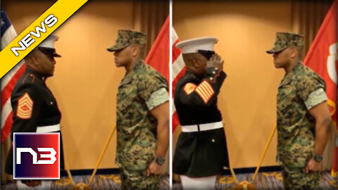 MUST SEE: Marine Father's Salute to Son is Going Viral for ALL of the Right Reasons