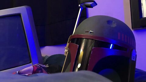 Boba Fett Helmet and Retro TV￼