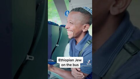 Ethiopian Jew on the Bus