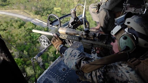 B-Roll of 3/3, 3/8 Conducting Aerial Sniping