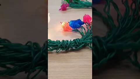Shade Refraction on 40 Year Old Pifco Sparkle Lights #christmas #lights #vintage #pifco #noma #rare