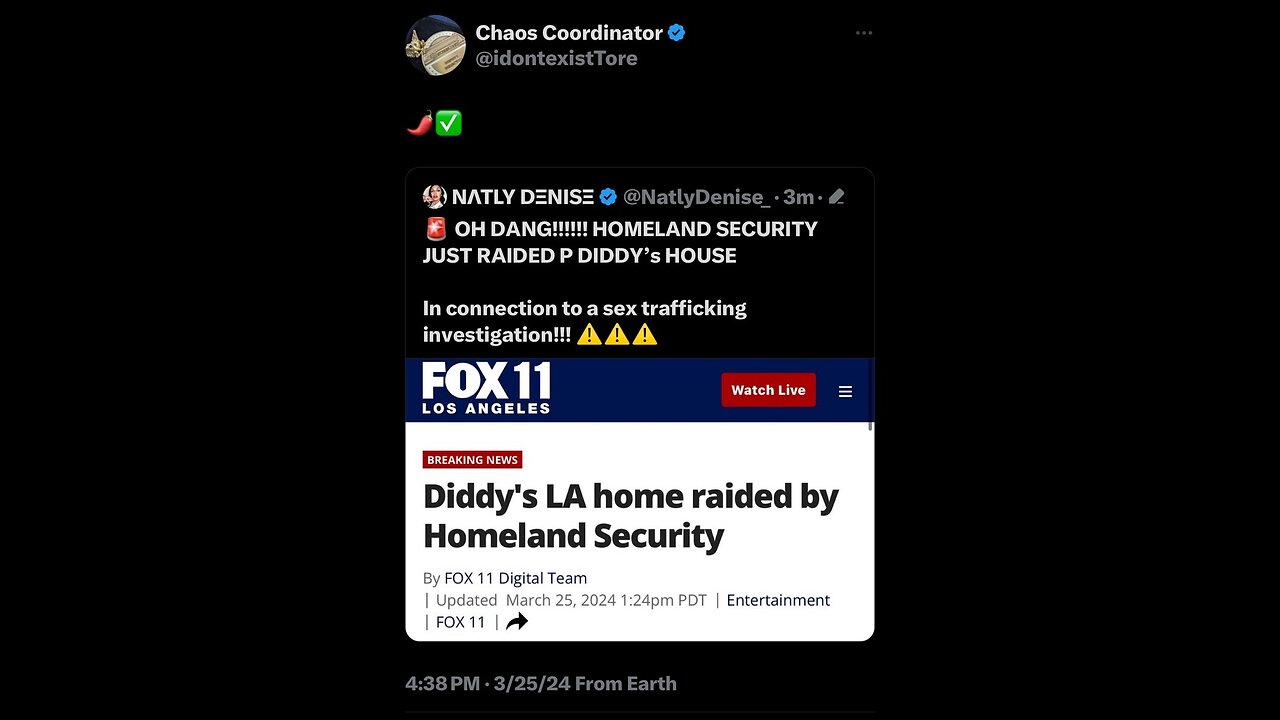 Link About Both Of Diddy’s Homes Being Raided In Description | [Epstein] Of Hip-Hip