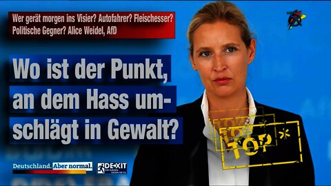 Wer gerät morgen ins Visier? Autofahrer? Fleischesser? Politische Gegner? Alice Weidel, AfD