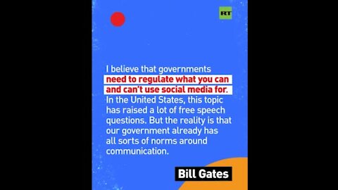 Kill Gates calls for censorship laws to combat free speech on social media