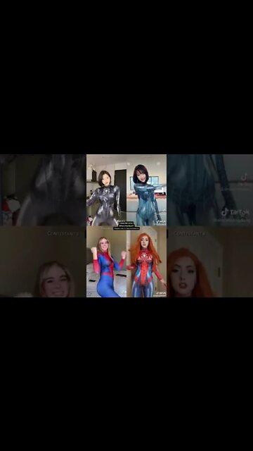 Rate the Girls: Best Venom vs Spiderman TikTok Cosplay Contest #1 🕷🕸 (Marvel) #shorts