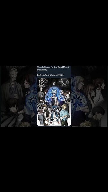 Visuel clé pour l’anime Dead Mount Death Play.Sortie prévue pour avril 2023.