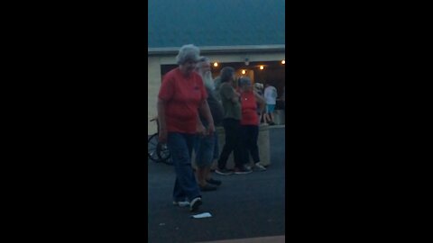 People watching at the fair