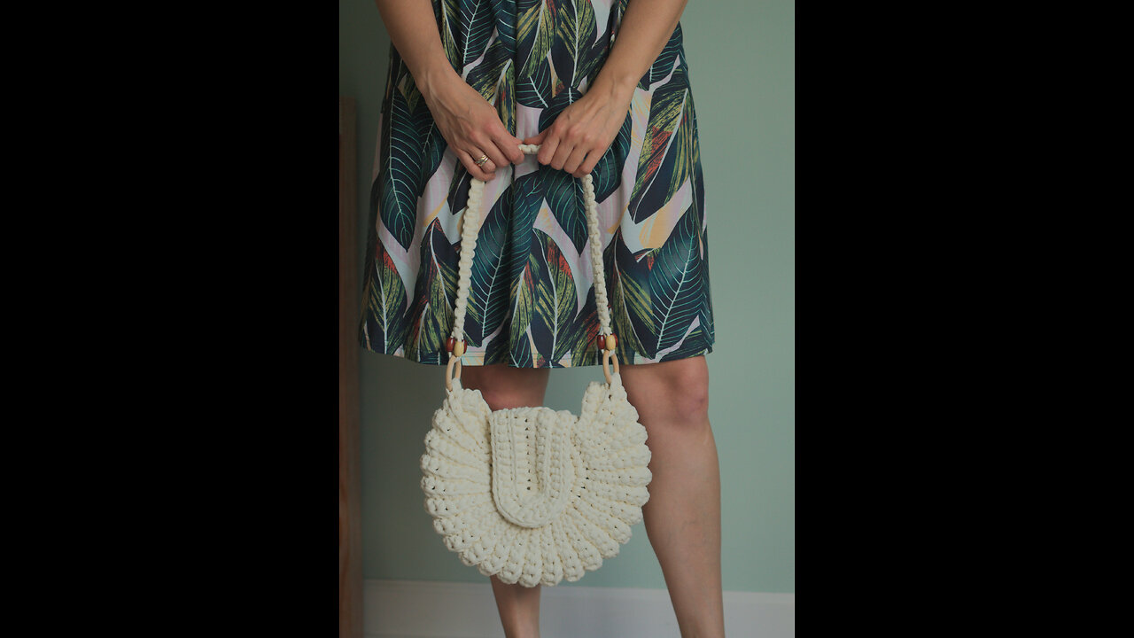 მრგვალი ჩანთის ქსოვა ყაისნაღით. ნაწილი I. Crocheted round handbag. Part I.
