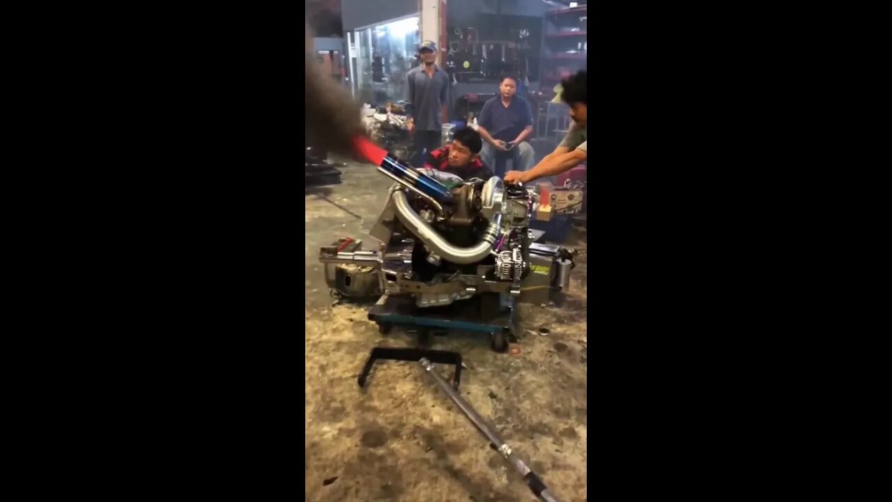 insane turbo engine run