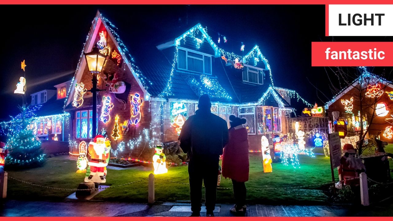 Village transformed into a glorious winter wonderland to raise thousands of pounds for charities