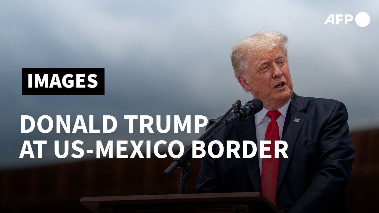 Former US President Donald Trump arrives at US-Mexico border | AFP