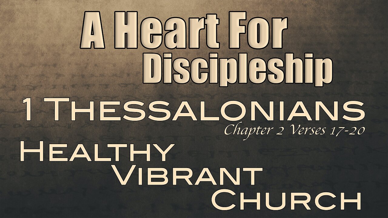 CFC Sunday Sermon - September 8, 2024 - A Heart For Discipleship