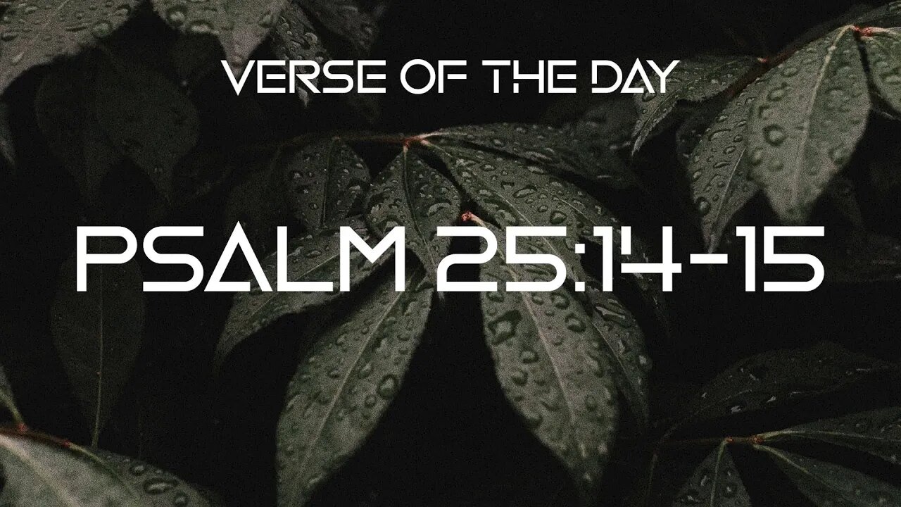 October 18, 2022 - Psalm 25:14-15 // Verse of the Day