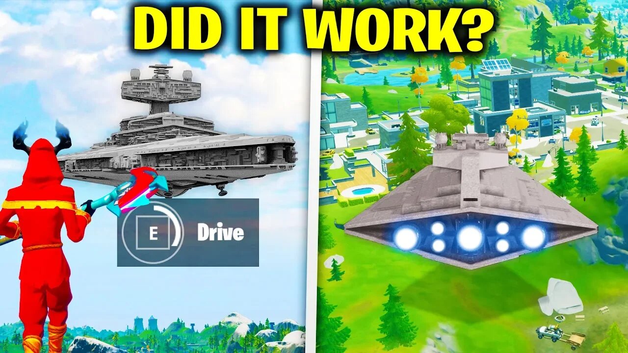 I Tried FLYING The Star Wars Ship.. (Fortnite)