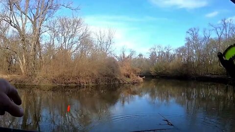 What happens when you are out fishing your wife. Creek crappie spawn