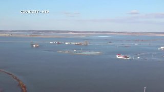 NSP - Aerial Footage of I-29 Near Sapp Brothers Exit in Iowa