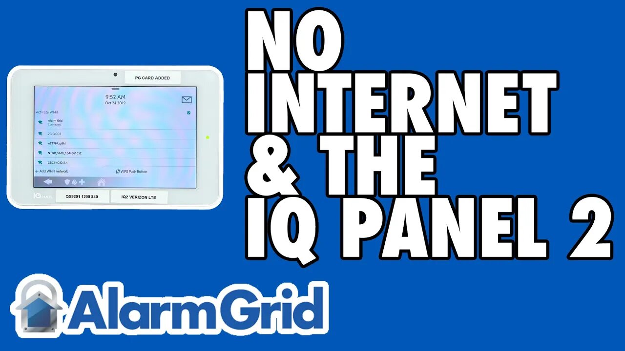 How a Qolsys IQ Panel 2 Behaves When the Internet Goes Down